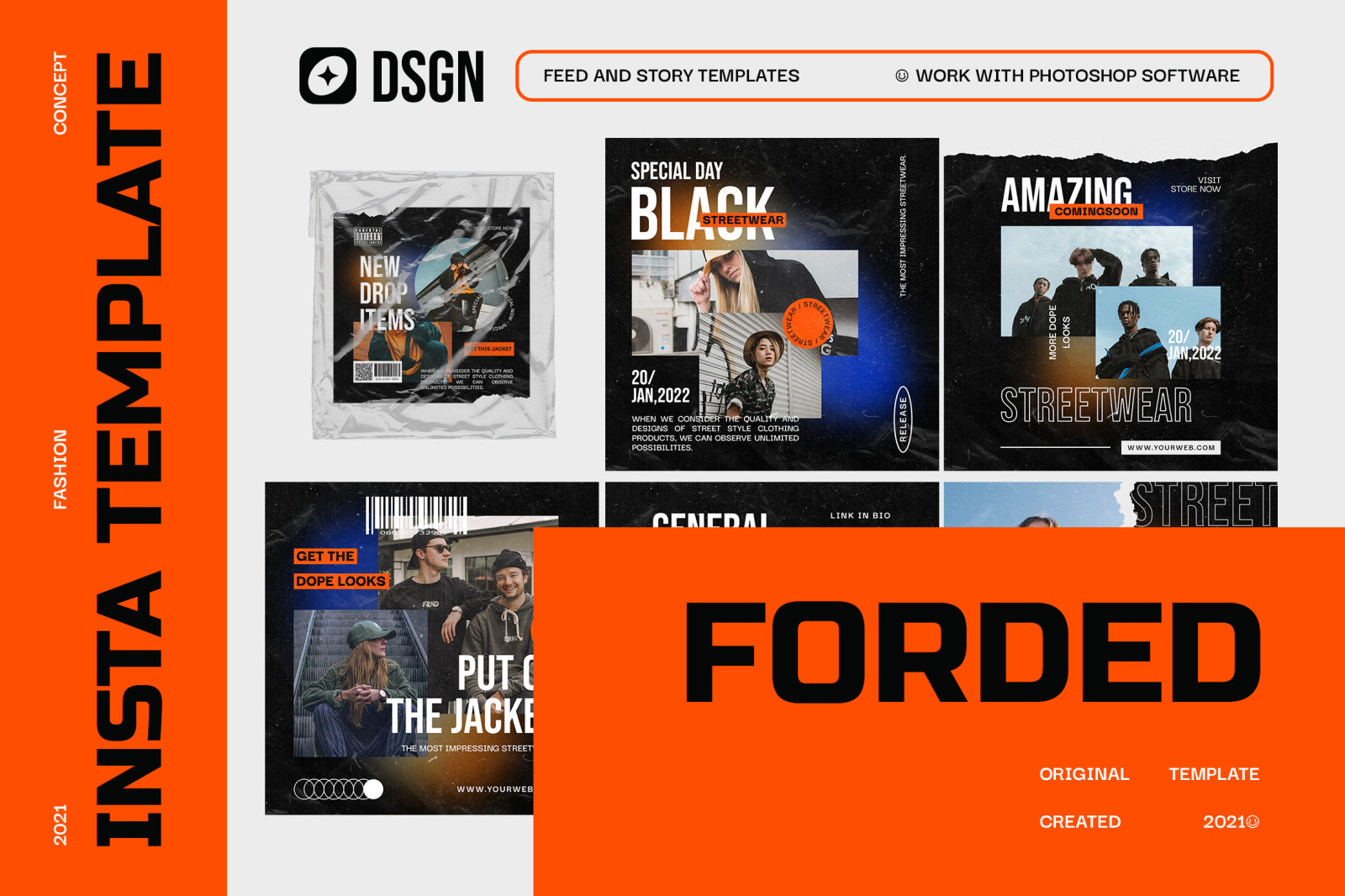 Forded Urban Instagram Templates Forded Urban Instagram Templates