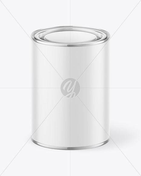 Matte Paint Can Mockup