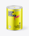 Matte Metallic Paint Can Mockup