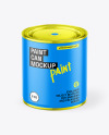 Matte Paint Can Mockup