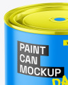 Matte Paint Can Mockup