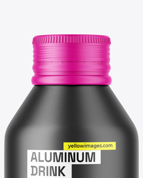 Textured Drink Bottle Mockup