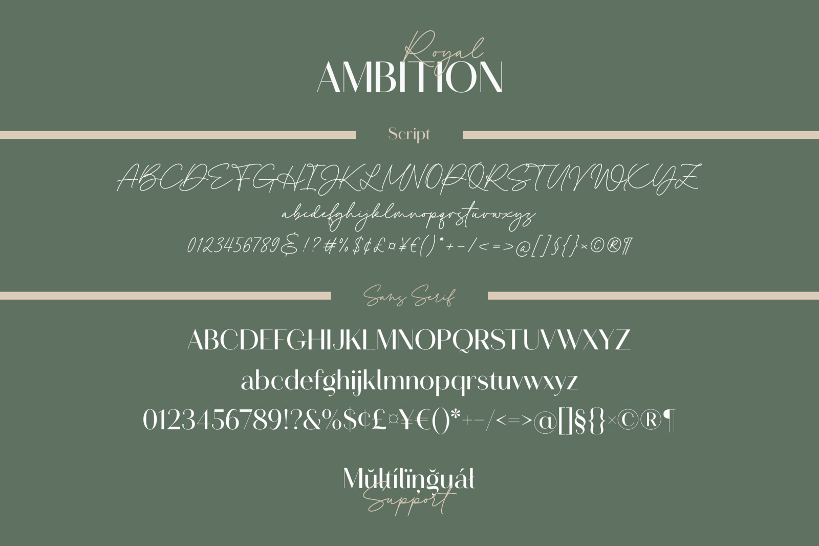 Royal Ambition - Font Duo Royal Ambition - Font Duo