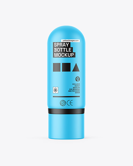 Matte Spray Bottle Mockup