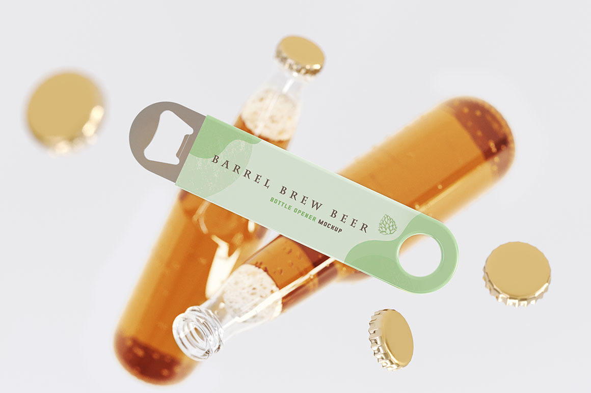 Beer Bottle Opener Mockup Beer Bottle Opener Mockup