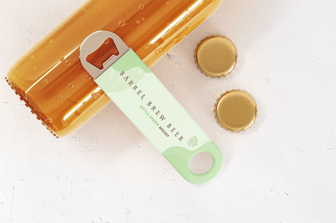 Beer Bottle Opener Mockup