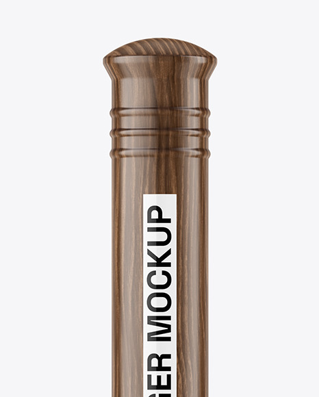 Plunger With Dark Wood Handle Mockup