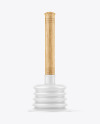 Plunger With Light Wood Handle Mockup