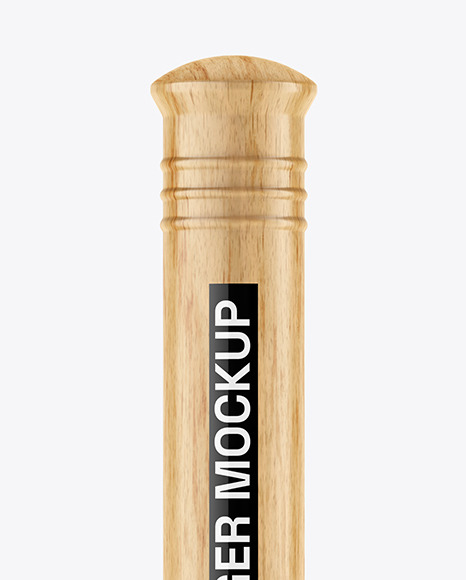 Plunger With Light Wood Handle Mockup