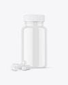 Glossy PIlls Jar Mockup Glossy PIlls Jar Mockup