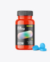 Glossy PIlls Jar Mockup Glossy PIlls Jar Mockup