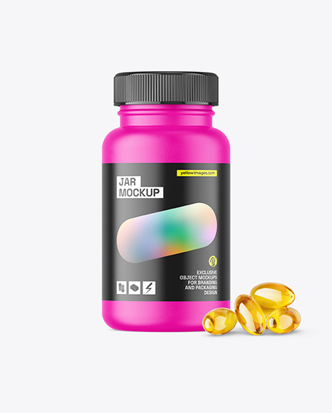 Matte PIlls Jar Mockup - Matte+Pills+Jar+Mockup