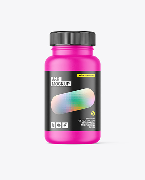 Matte PIlls Jar Mockup