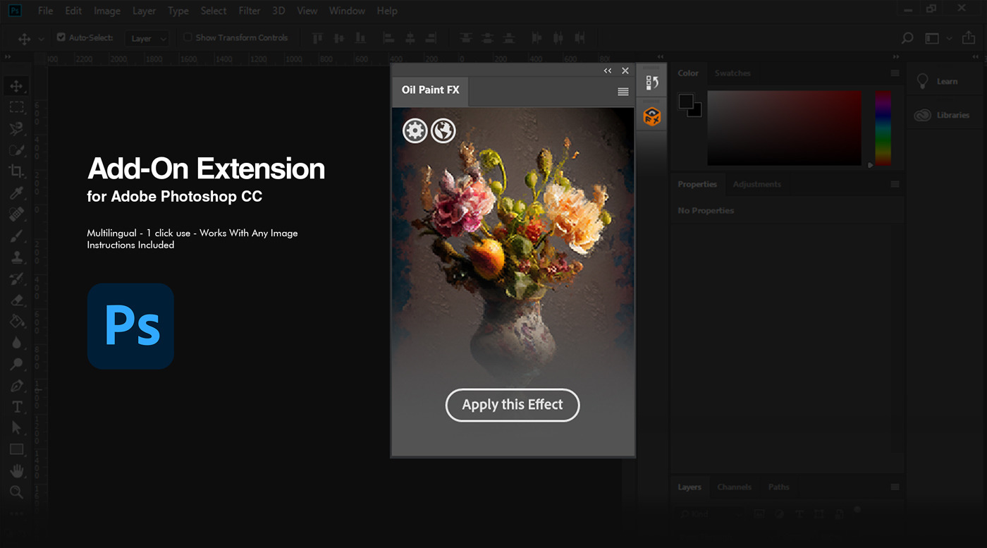 Oil Paint FX Photoshop Action Plugin Oil Paint FX Photoshop Action Plugin