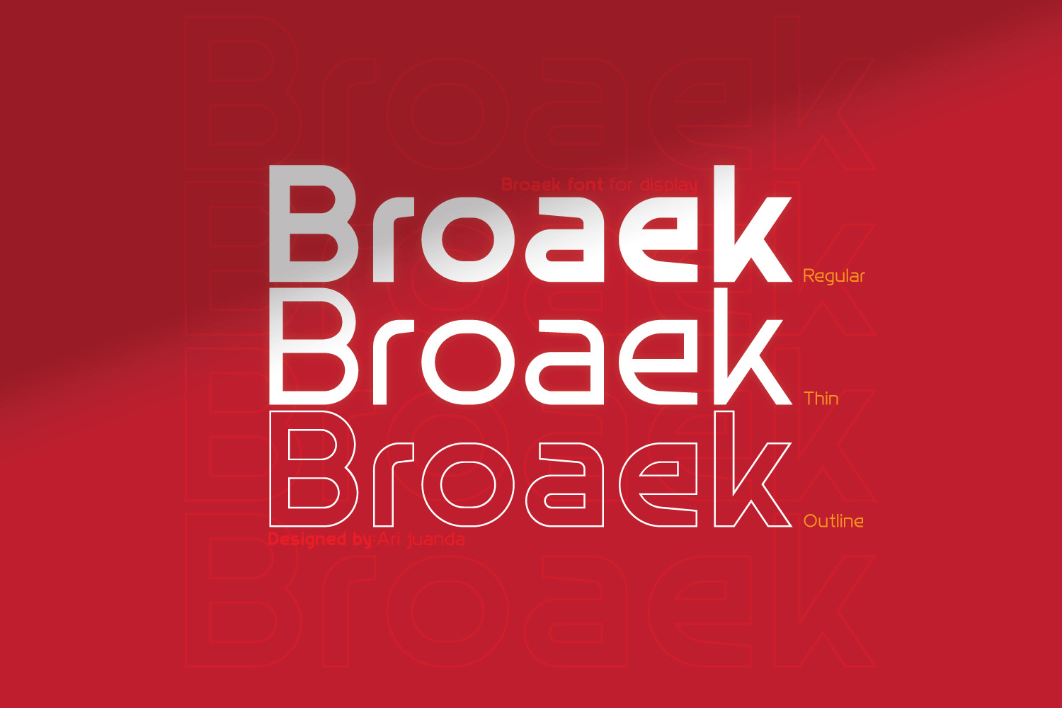 Broaek Font