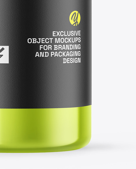 Metallic Cosmetic Bottle Mockup Metallic Cosmetic Bottle Mockup