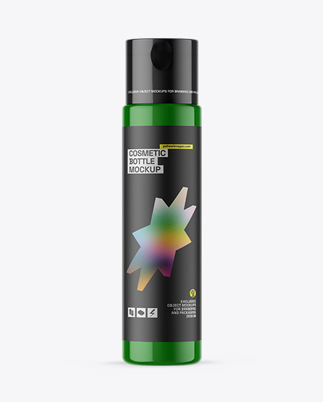 Glossy Cosmetic Bottle Mockup