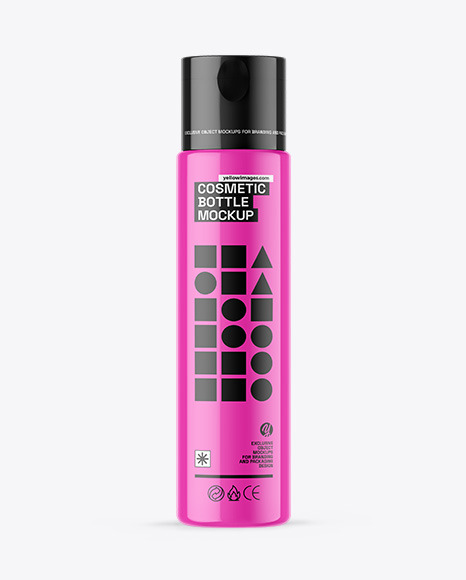 Glossy Cosmetic Bottle Mockup