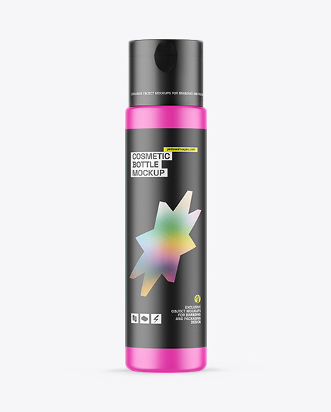 Matte Cosmetic Bottle Mockup