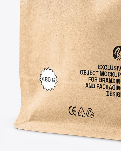 Kraft Paper Coffee Bag Mockup