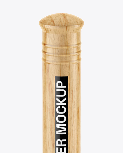 Plunger With Dark Wood Handle Mockup