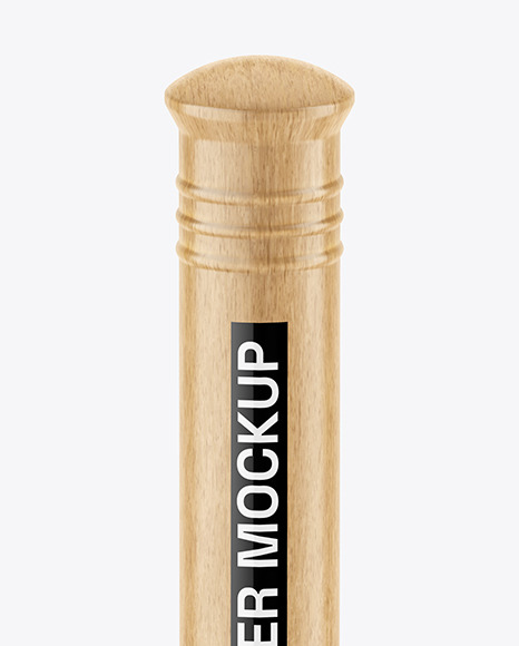 Plunger With Dark Wood Handle Mockup