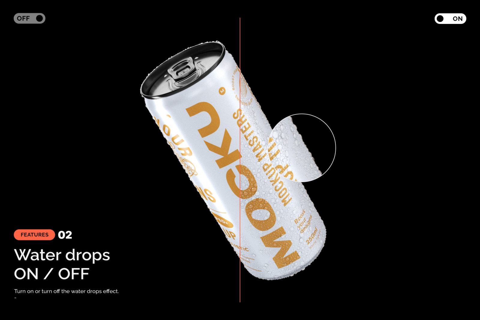 Can 250ml Video Mockup - Photoshop File