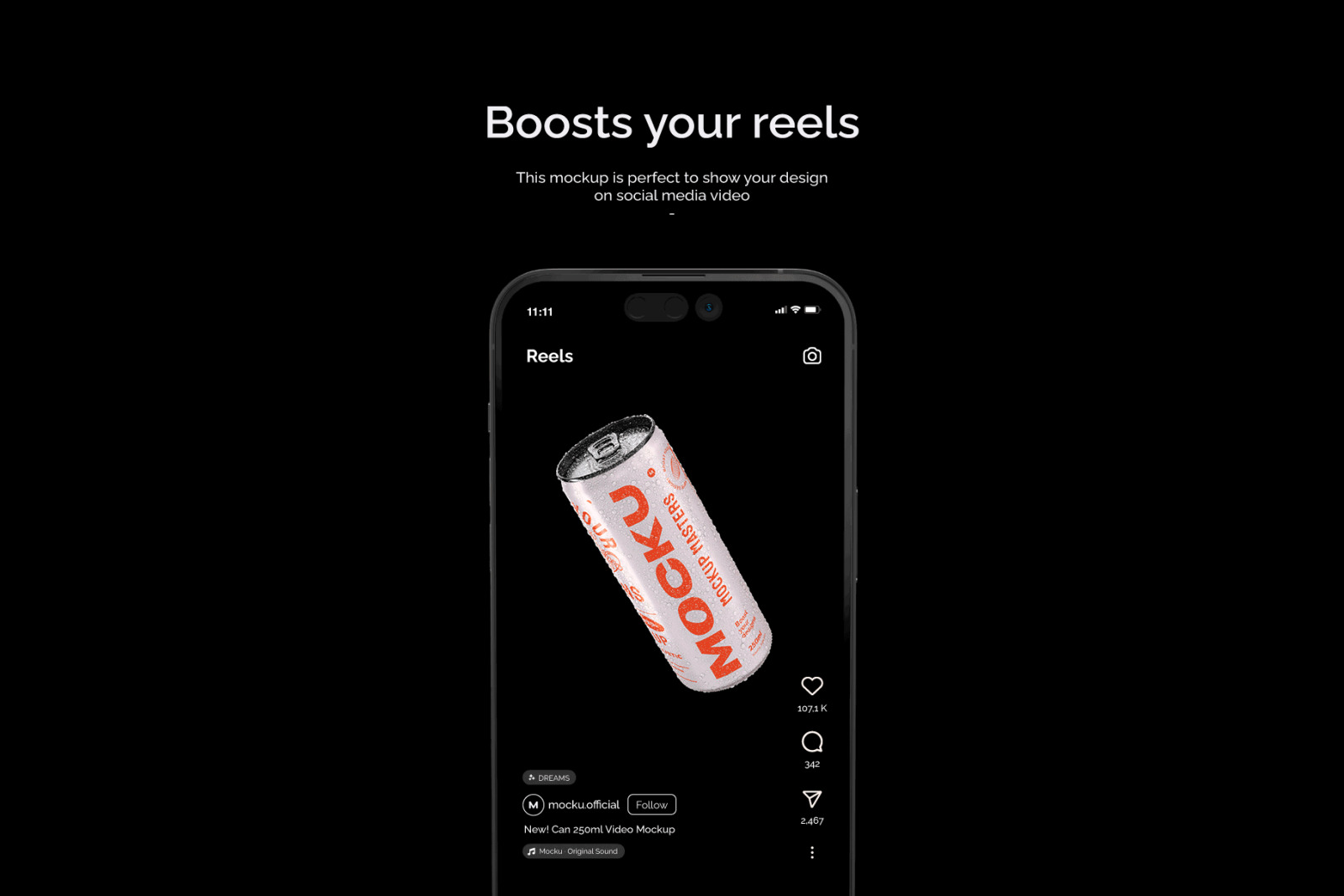 Can 250ml Video Mockup - Photoshop File Can 250ml Video Mockup - Photoshop File