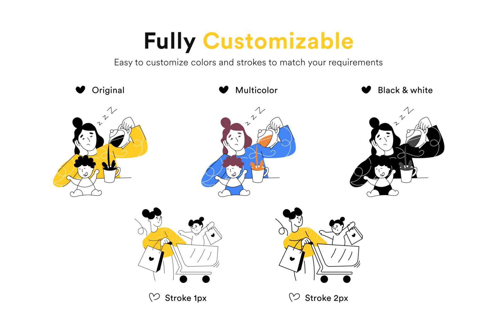 Family Illustration Set Family Illustration Set