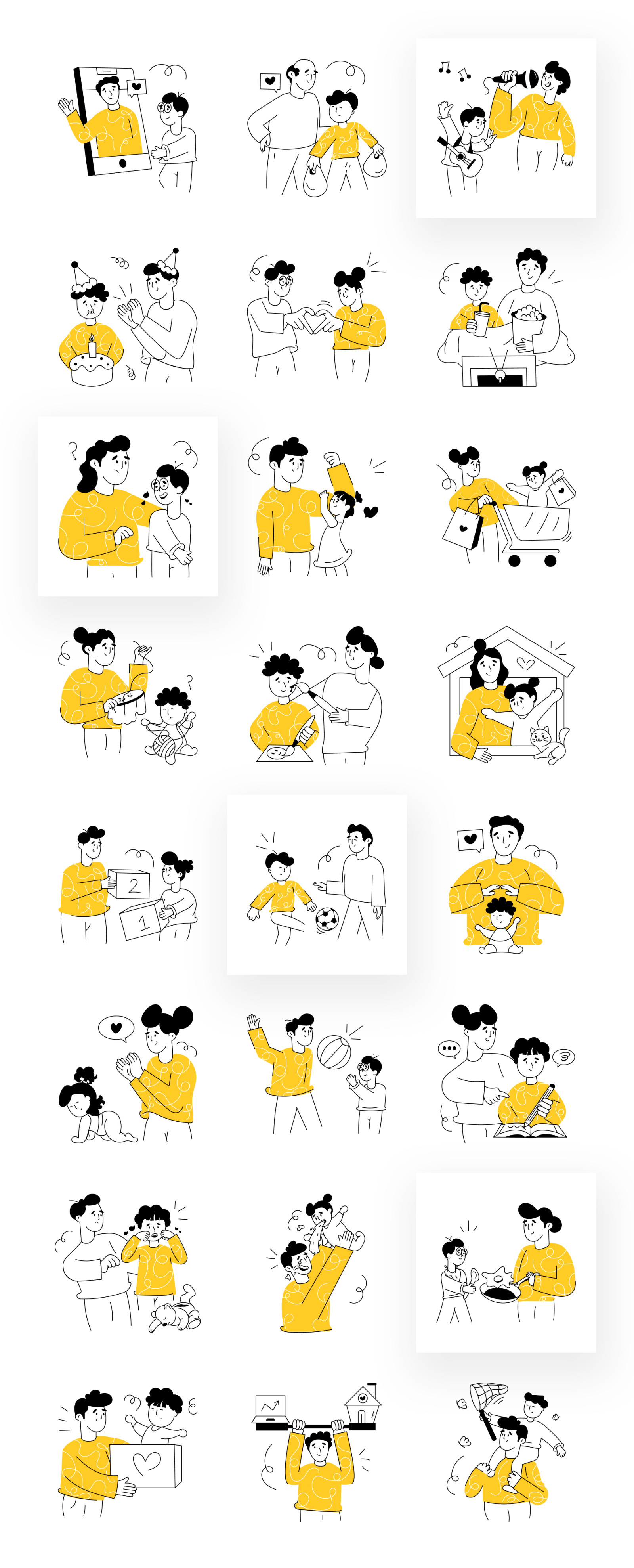 Family Illustration Set Family Illustration Set