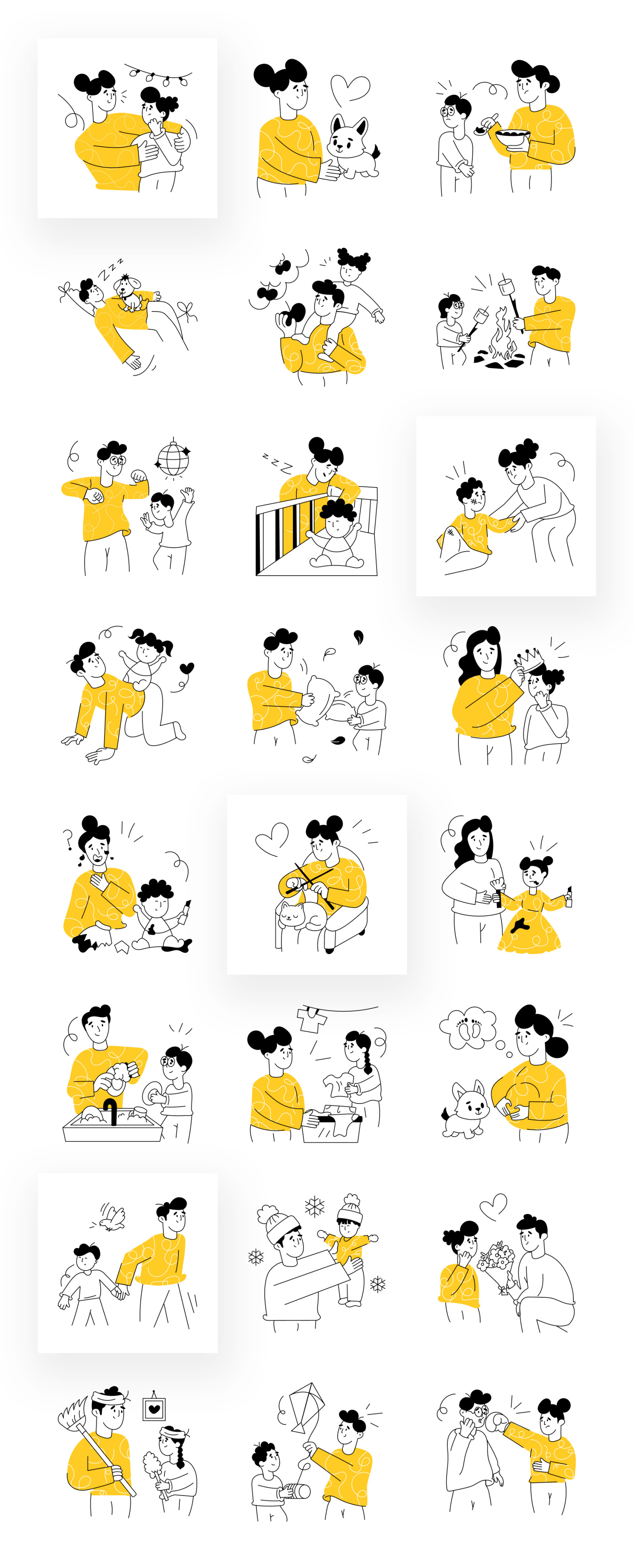 Family Illustration Set Family Illustration Set