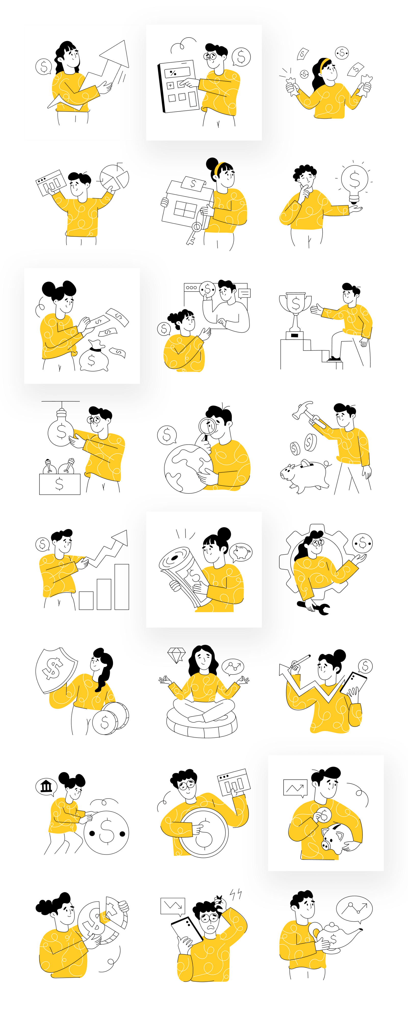 Economy Illustration Pack Economy Illustration Pack