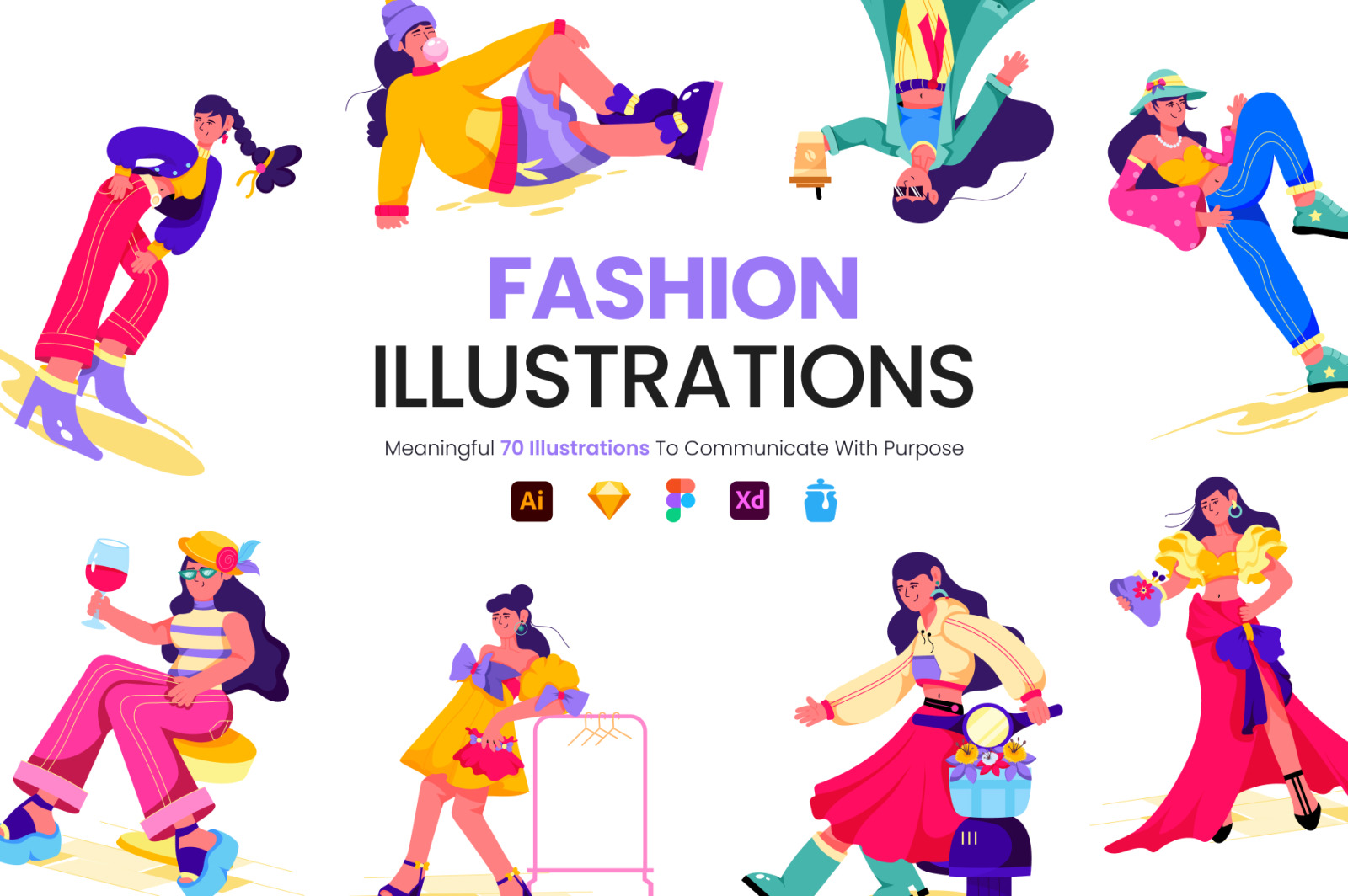 Fashion Illustration Set Fashion Illustration Set