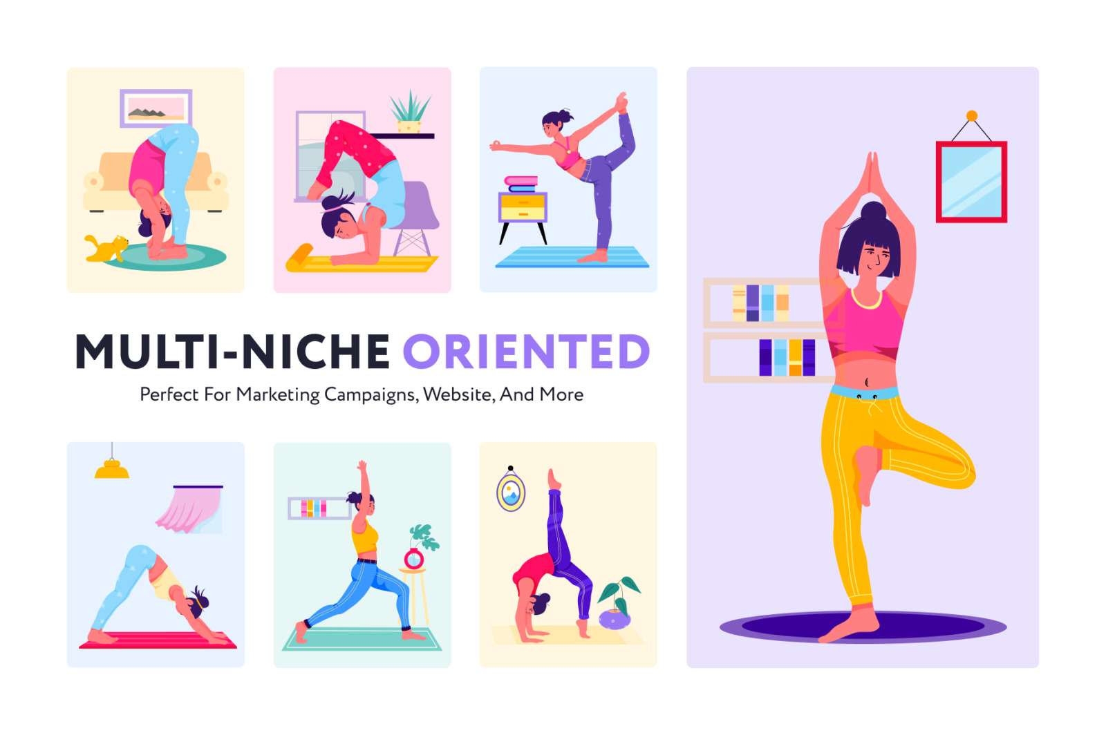 Yoga Illustration Set