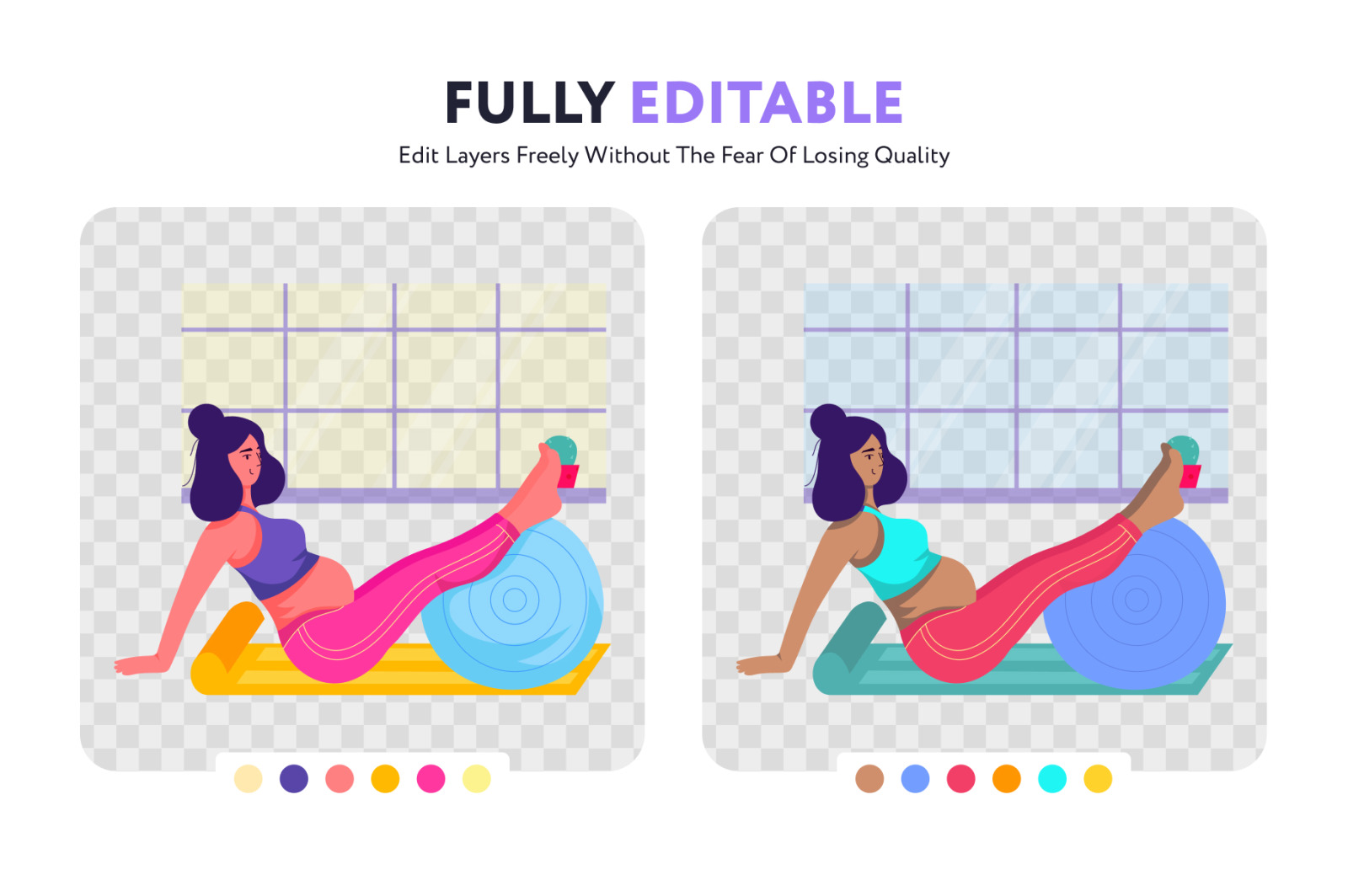 Yoga Illustration Set