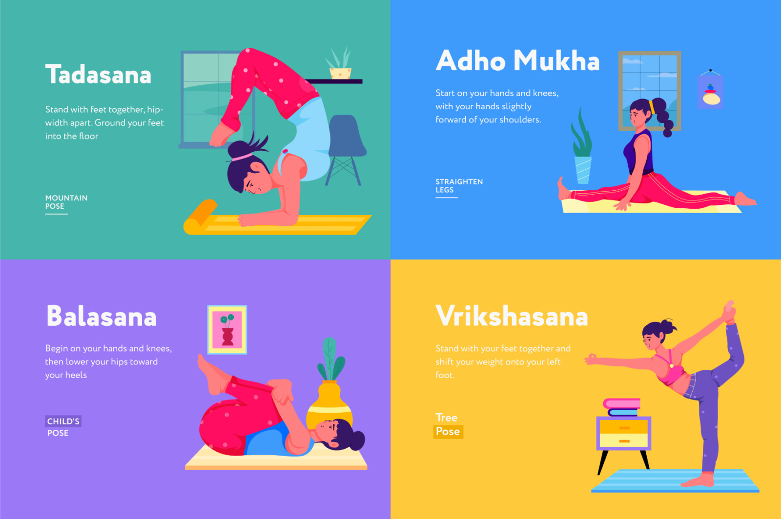 Yoga Illustration Set