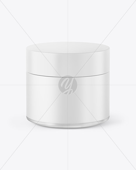 Frosted Cosmetic Jar Mockup