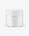 Frosted Cosmetic Jar Mockup