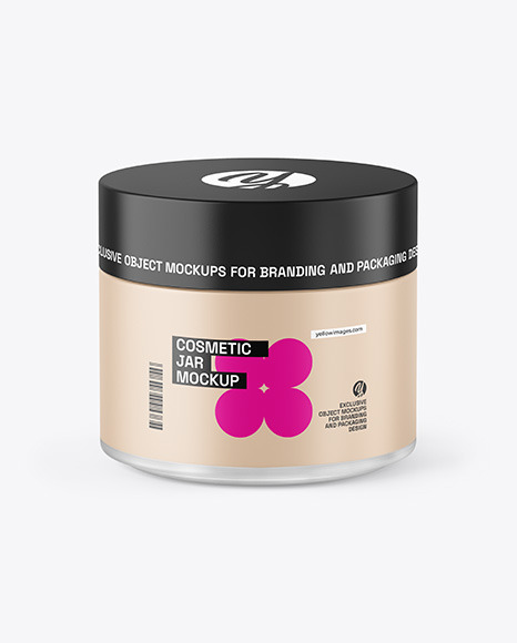 Frosted Cosmetic Jar Mockup