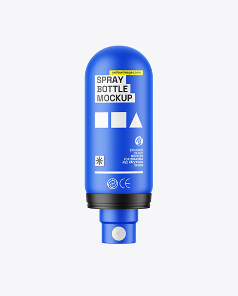 Matte Spray Bottle Mockup