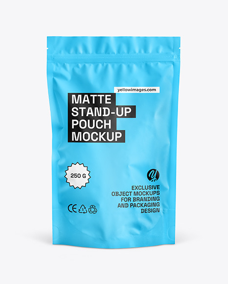 Matte Stand-up Pouch Mockup