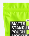 Matte Stand-up Pouch Mockup