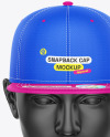 Snapback Cap w/ Sticker Mockup