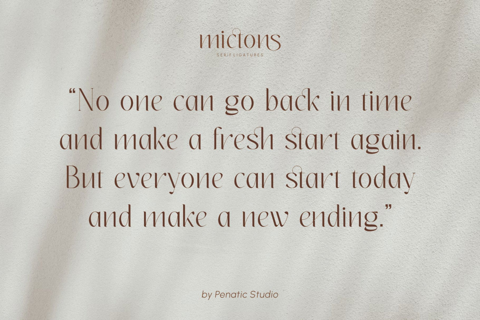 Mictons _ serif ligatures Mictons _ serif ligatures