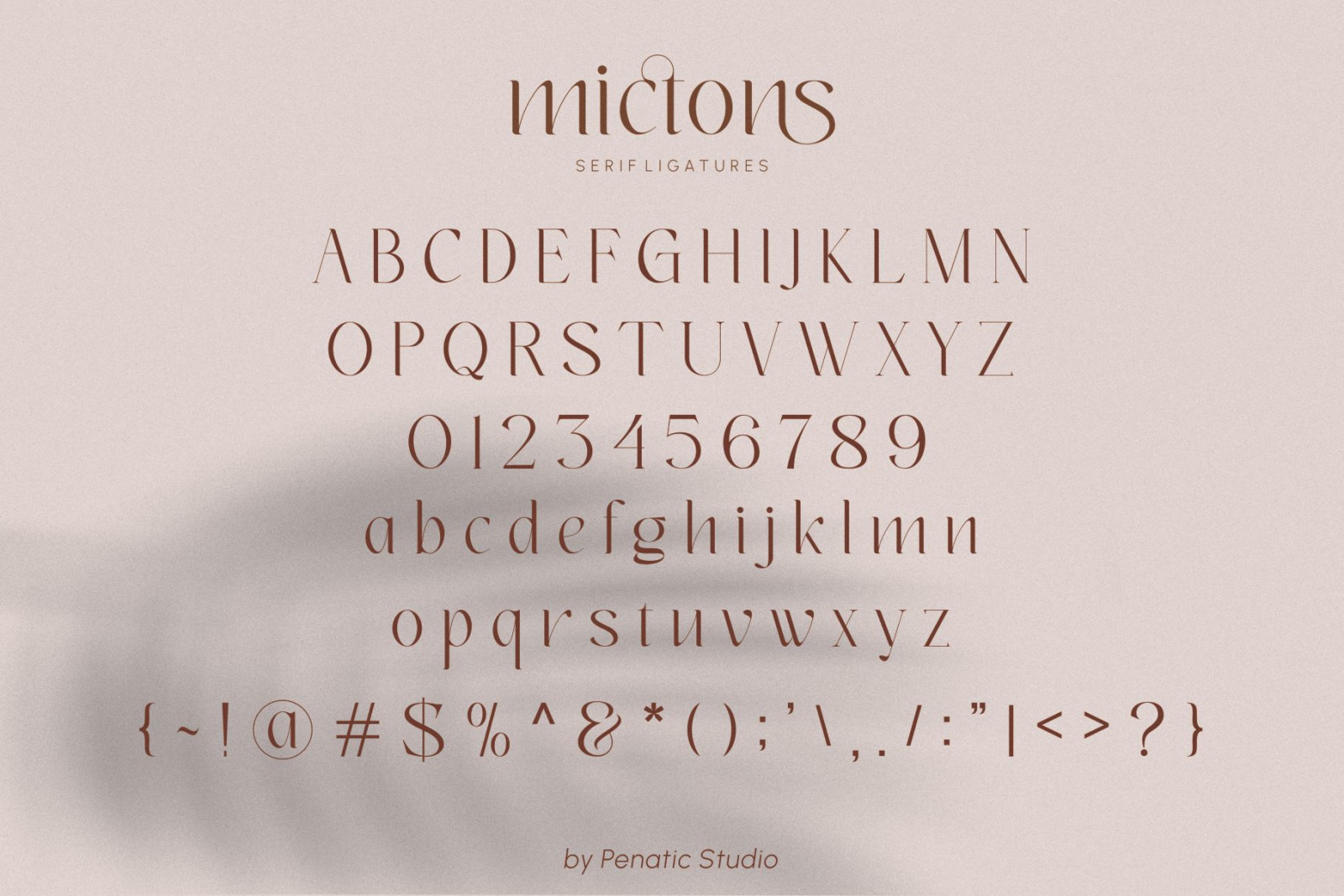 Mictons _ serif ligatures Mictons _ serif ligatures
