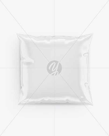 500ml Glossy Milk Bag Mockup