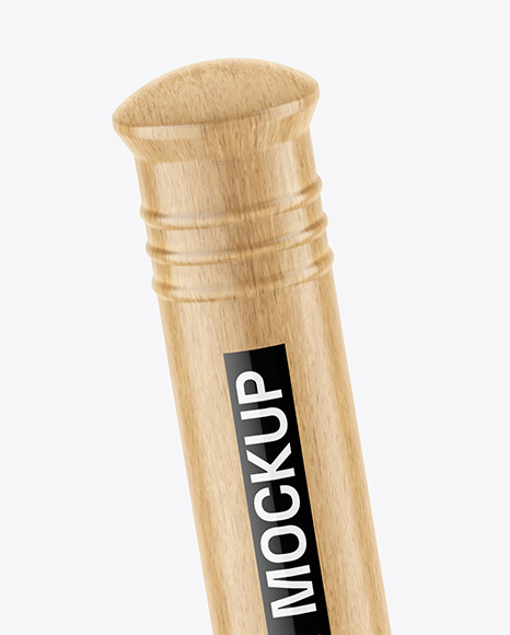 Plunger With Light Wood Handle Mockup