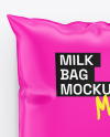 500ml Matte Milk Bag Mockup