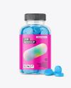 Clear Jar with Tablets Mockup Clear Jar with Tablets Mockup