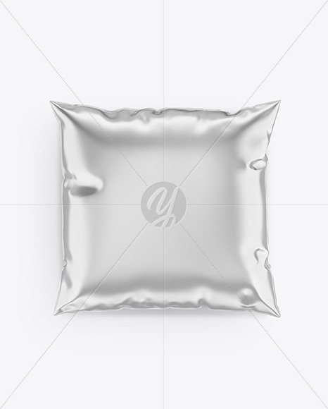 500ml Metallized Milk Bag Mockup